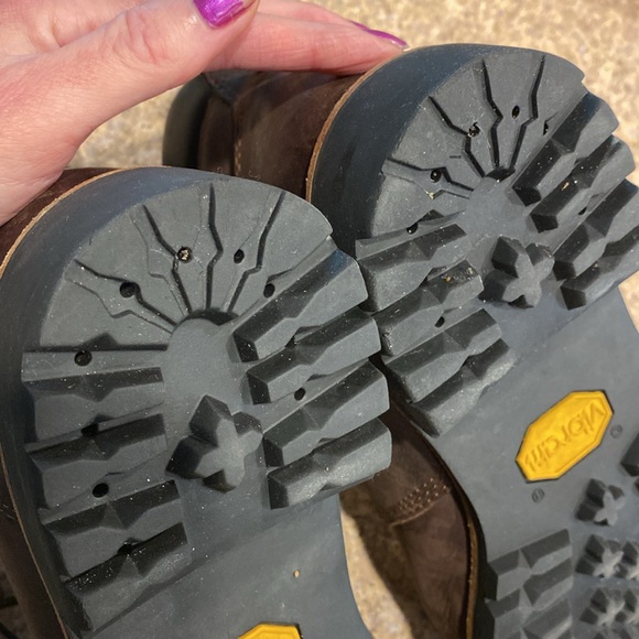 🔥Sale🔥 L.L. Bean Work Boots 10 WIDE Leather Item 301050 Vibram Soles Brown - Picture 16 of 17